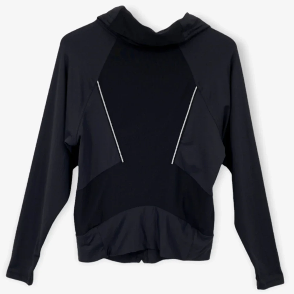 Splits59 Fifty Nine Black Full Zip Jacket With Thumbholes Stretch Size Medium - Picture 4 of 10